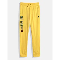 U.S. Polo Assn. Kids Boys Regular Fit Pure Cotton Joggers-picture-56