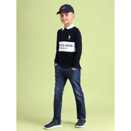U.S. Polo Assn. Kids Boys Relaxed Fit Light Fade Stretchable Jeans-picture-24