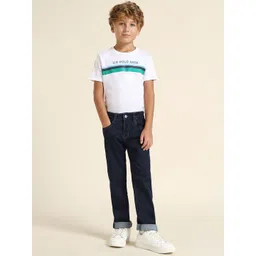 U.S. Polo Assn. Kids Boys Relaxed Fit Mid-Rise Stretchable Jeans-picture-45