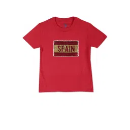 U.S. Polo Assn. Kids Boys Sequinned Round Neck Pure Cotton T-shirt-picture-33