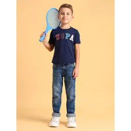 U.S. Polo Assn. Kids Boys Skinny Fit Mid-Rise Light Fade Stretchable Jeans-picture-52