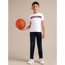 U.S. Polo Assn. Kids Boys Skinny Fit Mid-Rise Stretchable Jeans-picture-17