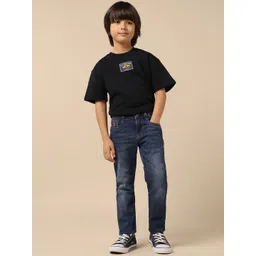 U.S. Polo Assn. Kids Boys Slim Fit Mid-Rise Light Fade Jeans-image-22