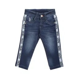 U.S. Polo Assn. Kids Boys Slim Fit Mid Rise Light Fade Stretchable Jeans-picture-36