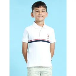 U.S. Polo Assn. Kids Boys Striped Polo Collar Pockets T-shirt-picture-10