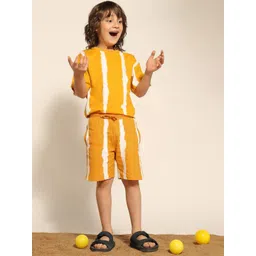 U.S. Polo Assn. Kids Boys Striped Printed Mid-Rise Regular Fit Shorts-picture-24