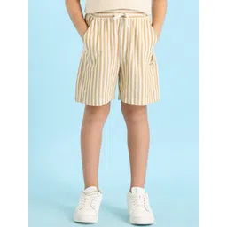 U.S. Polo Assn. Kids Boys Striped Regular Fit Cotton Shorts-picture-43