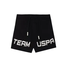 U.S. Polo Assn. Kids Boys Typography Printed Cotton Mid-Rise Regular Fit Shorts-picture-37