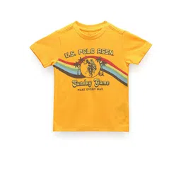 U.S. Polo Assn. Kids Boys Typography Printed Pure Cotton T-shirt-picture-25