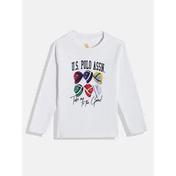 U.S. Polo Assn. Kids Boys Typography Printed Pure Cotton T-shirt-picture-12