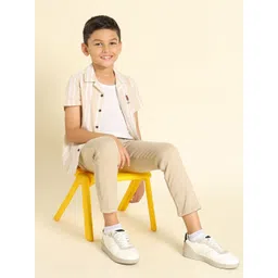 U.S. Polo Assn. Kids Boys Vertical Striped Cotton Casual Shirt-picture-41