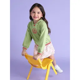 U.S. Polo Assn. Kids Checked Hooded Jumper Dress-picture-34