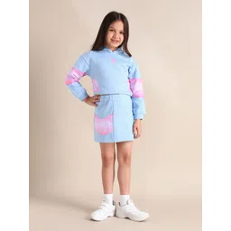 U.S. Polo Assn. Kids Girls Colorblocked Pure Cotton A-line Skirt-picture-13