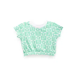 U.S. Polo Assn. Kids Girls Floral Printed Round Neck Short Sleeves Pure Cotton T-shirt-picture-22