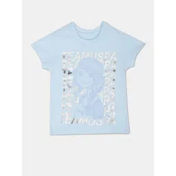 U.S. Polo Assn. Kids Girls Graphic Printed Pure Cotton T-shirt-picture-42