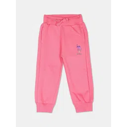 U.S. Polo Assn. Kids Girls Metallic Logo Detail Pure Cotton Joggers-picture-14