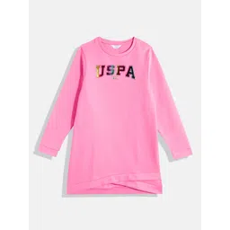 U.S. Polo Assn. Kids Girls Printed Jumper Dress-picture-11