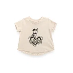 U.S. Polo Assn. Kids Girls Printed Pure Cotton T-shirt-picture-57