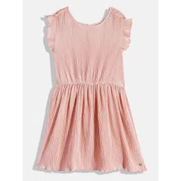 U.S. Polo Assn. Kids Girls Self Design Fit & Flare Dress-picture-40