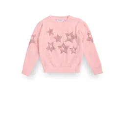 U.S. Polo Assn. Kids Girls Self Design Pullover Sweater-picture-18