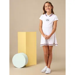 U.S. Polo Assn. Kids Girls Shirt Mini Cotton Dress-picture-23