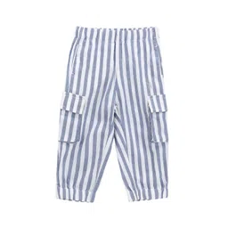 U.S. Polo Assn. Kids Girls Striped Classic Herringbone Weave Cargo Trousers-picture-25