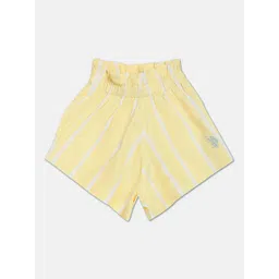 U.S. Polo Assn. Kids Girls Striped Mid-Rise Above Knee Length Slip-On Shorts-picture-29