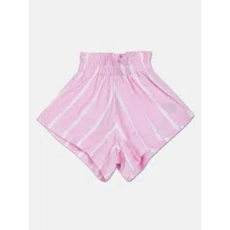 U.S. Polo Assn. Kids Girls Striped Mid-Rise Technology Shorts-picture-31