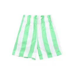 U.S. Polo Assn. Kids Girls Striped Regular Shorts-picture-34