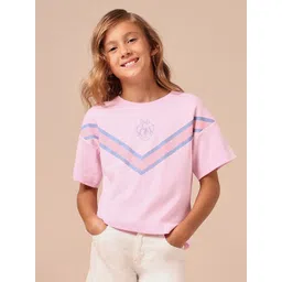 U.S. Polo Assn. Kids Girls Typography Pure Cotton T-shirt-picture-47