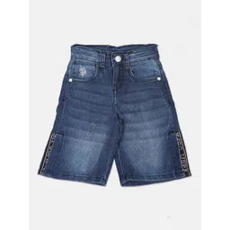 U.S. Polo Assn. Kids Girls Wide Leg Light Fade Side Slits Jeans-picture-22