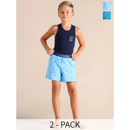 U.S. Polo Assn. Kids Pack Of 2 Printed Pure Cotton Boxers EKX01-BB0-P2-picture-29