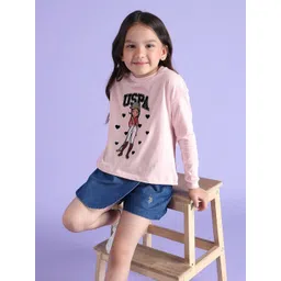U.S. Polo Assn. Kids Printed Drop-Shoulder Sleeves Pure Cotton T-shirt-picture-11
