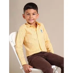 U.S. Polo Assn. Kids Printed Pure Cotton Casual Shirt-picture-45