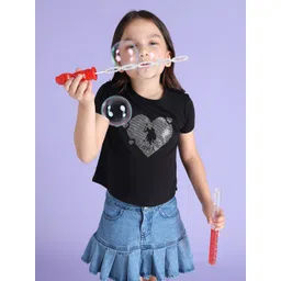 U.S. Polo Assn. Kids Stone Studs Brand Logo Pure Cotton T-shirt-picture-35