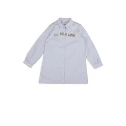 U.S. Polo Assn. Kids Striped Shirt Dress-picture-16