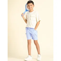 u.s. polo assn. kids U.S. Polo Assn. Boys Cotton Mid-Rise Cargo Shorts-picture-10