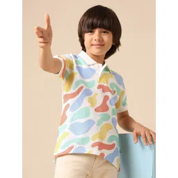 u.s. polo assn. kids Uspa Kids Boys Abstract Printed Regular Fit Polo Cotton T-shirt-picture-10