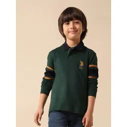 u.s. polo assn. kids Uspa Kids Boys Brand Embroidered Regular Fit Polo Cotton T-shirt-picture-37