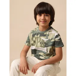 u.s. polo assn. kids Uspa Kids Boys Camouflage Printed Regular Fit Cotton T-shirt-picture-27