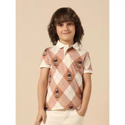 u.s. polo assn. kids Uspa Kids Boys Graphic Checked Regular Fit Polo Cotton T-shirt-picture-36