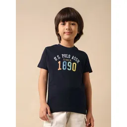 u.s. polo assn. kids Uspa Kids Boys Pure Cotton Brand Printed T-shirt-picture-11