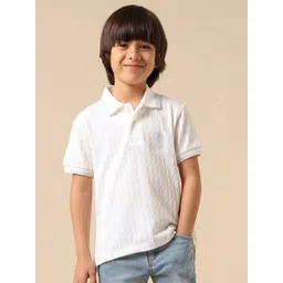 u.s. polo assn. kids Uspa Kids Boys Textured Pure Cotton Polo T-shirt-picture-53