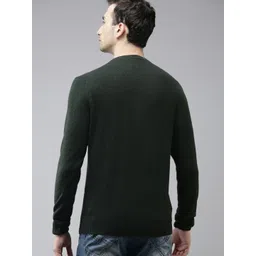 u.s. polo assn. U S Polo Assn Men Green Solid Pullover Sweater image 5