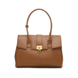 u.s. polo assn. Aspen Tan Satchel Handbag With Horsebit Hardware-picture-16