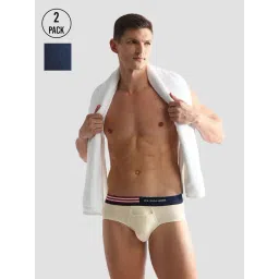 U.S. Polo Assn. Beige & Navy Regular Fit Briefs - Pack of 2-picture-43