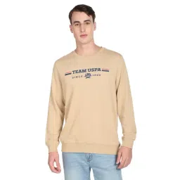 U.S. Polo Assn. Beige Cotton Regular Fit Printed SweatShirt-picture-33