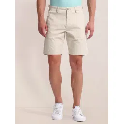 U.S. Polo Assn. Beige Cotton Slim Fit Shorts-picture-32