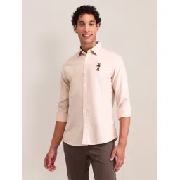 U.S. Polo Assn. Beige Cotton Tailored Fit Shirt-picture-32