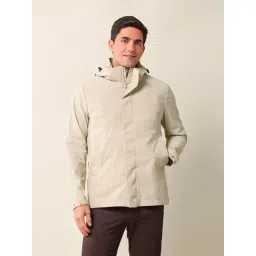 U.S. Polo Assn. Beige Regular Fit Hooded Jacket-picture-38